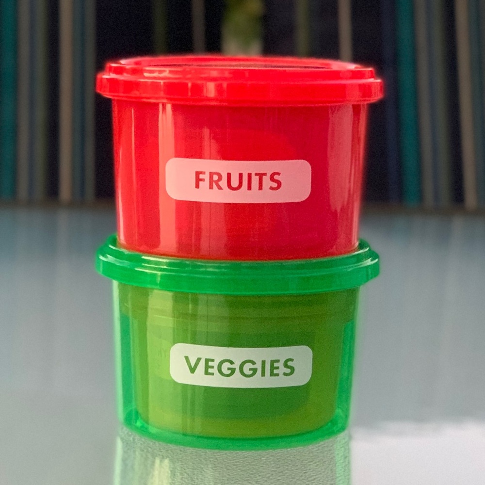 Portion Control Container Kit, Meal Prep Round Food Storage 7-Container Set - Picture 3 of 5